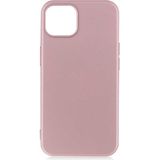 Adige Iphone 13 Kılıf Premier Silikon - Rose Gold