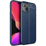 Adige iPhone 13 Mini Kılıf Niss Deri Görünümlü Silikon - Lacivert