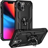 Adige iPhone 13 Mini Vega Yüzüklü Standlı Darbe Korumalı Siyah Kılıf