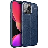 Adige iPhone 14 Pro Kılıf Niss Deri Görünümlü Silikon - Lacivert