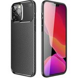 Adige Iphone 14 Pro Max Kılıf Negro Karbon Desen Silikon - Siyah