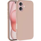 Adige iPhone 16 Kılıf Lansman Içi Kadife Silikon - Gold