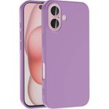 Adige iPhone 16 Kılıf Lansman Içi Kadife Silikon - Lila