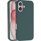 Adige iPhone 16 Kılıf Lansman Içi Kadife Silikon - Yeşil