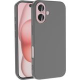 Adige iPhone 16 Plus Kılıf Lansman Içi Kadife Silikon - Gri