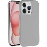 Adige iPhone 16 Pro Kılıf Lansman Içi Kadife Silikon - Gümüş