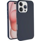 Adige iPhone 16 Pro Kılıf Lansman Içi Kadife Silikon - Lacivert