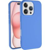 Adige iPhone 16 Pro Kılıf Lansman Içi Kadife Silikon - Mavi