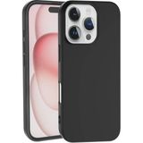 Adige iPhone 16 Pro Kılıf Lansman Içi Kadife Silikon - Siyah