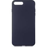 Adige Iphone 8 Plus Kılıf Lansman Içi Kadife Silikon - Lacivert