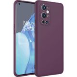 Adige Oneplus 9 Pro Kılıf Lansman Içi Kadife Silikon - Mürdüm