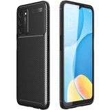Adige Oppo A55 5g Kılıf Negro Karbon Desen Silikon - Siyah