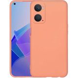 Adige Oppo A96 Kılıf Lansman Içi Kadife Silikon - Turuncu