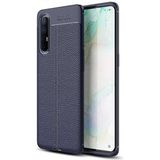 Adige Oppo Reno 3 Pro Kılıf Niss Deri Görünümlü Silikon - Lacivert