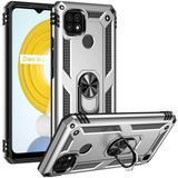 Adige Realme C21 Gümüş Vega Yüzüklü Standlı Darbe Korumalı Kılıf