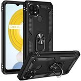 Adige Realme C21 Siyah Vega Yüzüklü Standlı Darbe Korumalı Kılıf