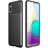 Adige Samsung Galaxy A02 Kılıf Negro Karbon Desen Silikon - Siyah