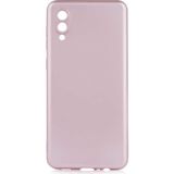 Adige Samsung Galaxy A02 Kılıf Premier Silikon - Rose Gold