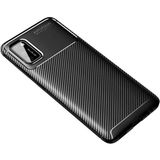 Adige Samsung Galaxy A02S Kılıf Negro Karbon Desen Silikon - Siyah