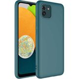 Adige Samsung Galaxy A03 Kılıf Lansman Içi Kadife Silikon - Yeşil