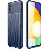 Adige Samsung Galaxy A03 Kılıf Negro Karbon Desen Silikon - Lacivert