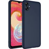 Adige Samsung Galaxy A04E Kılıf Lansman Içi Kadife Silikon - Lacivert