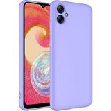 Adige Samsung Galaxy A04E Kılıf Lansman Içi Kadife Silikon - Lila