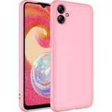 Adige Samsung Galaxy A04E Kılıf Lansman Içi Kadife Silikon - Pembe