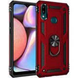 Adige Samsung Galaxy A10S Kırmızı Vega Yüzüklü Standlı Darbe Korumalı Kılıf