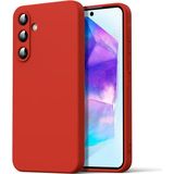 Adige Samsung Galaxy A16 Kılıf Lansman Içi Kadife Silikon - Kırmızı