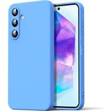 Adige Samsung Galaxy A16 Kılıf Lansman Içi Kadife Silikon - Mavi
