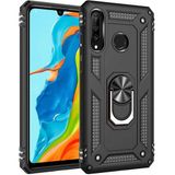 Adige Samsung Galaxy A20S Siyah Vega Yüzüklü Standlı Darbe Korumalı Kılıf