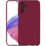 Adige Samsung Galaxy A23 Kılıf Lansman Içi Kadife Silikon - Mürdüm