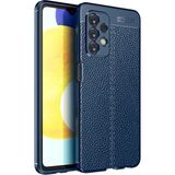 Adige Samsung Galaxy A23 Kılıf Niss Deri Görünümlü Silikon - Lacivert