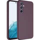 Adige Samsung Galaxy A24 Kılıf Lansman Içi Kadife Silikon - Mürdüm