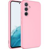 Adige Samsung Galaxy A24 Kılıf Lansman Içi Kadife Silikon - Pembe