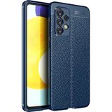 Adige Samsung Galaxy A33 5g Kılıf Niss Deri Görünümlü Silikon - Lacivert
