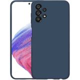 Adige Samsung Galaxy A33 Kılıf Lansman Içi Kadife Silikon - Lacivert