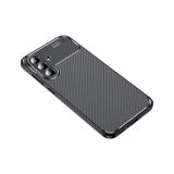 Adige Samsung Galaxy A36 Uyumlu Kılıf Negro Karbon Desen Silikon Siyah