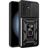 Adige Samsung Galaxy A36 Uyumlu Kılıf Pars Yüzüklü Standlı Siyah