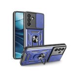 Adige Samsung Galaxy A56 Uyumlu Kılıf Pars Yüzüklü Standlı Lacivert