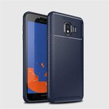Adige Samsung Galaxy J4 Kılıf Negro Karbon Desen Silikon - Lacivert