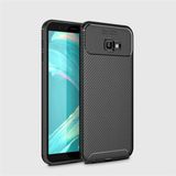Adige Samsung Galaxy J4 Plus Kılıf Negro Karbon Desen Silikon - Siyah