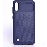 Adige Samsung Galaxy M10 Kılıf Negro Karbon Desen Silikon - Lacivert