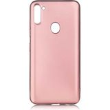 Adige Samsung Galaxy M11 Kılıf Premier Silikon - Rose Gold