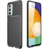 Adige Samsung Galaxy M23 Kılıf Negro Karbon Desen Silikon - Siyah