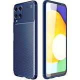 Adige Samsung Galaxy M32 Kılıf Negro Karbon Desen Silikon - Lacivert