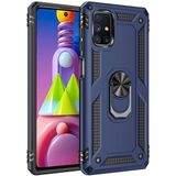 Adige Samsung Galaxy M51 Lacivert Vega Yüzüklü Standlı Darbe Korumalı Kılıf