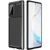 Adige Samsung Galaxy Note 20 Kılıf Negro Karbon Desen Silikon - Siyah