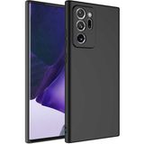 Adige Samsung Galaxy Note 20 Ultra Kılıf Lansman Içi Kadife Silikon - Siyah